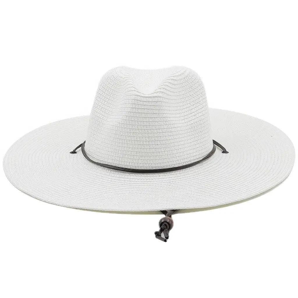 Natural straw bohemian fedora hat