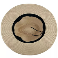 Natural straw bohemian sun hat