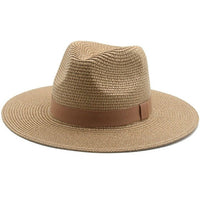 Natural straw bohemian sun hat