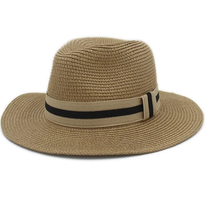 Natural Tan Boho Fedora Hat