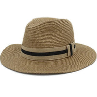 Natural Tan Boho Fedora Hat