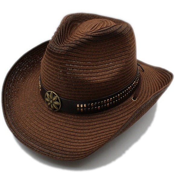 Natural Woven Bohemian Cowgirl Hat