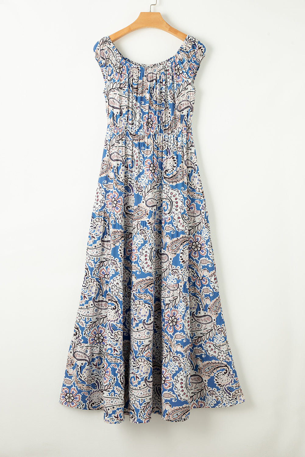 Off shoulder boho vacation dress