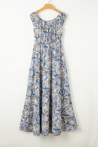Off shoulder boho vacation dress