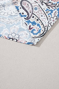 Off shoulder paisley resort dress