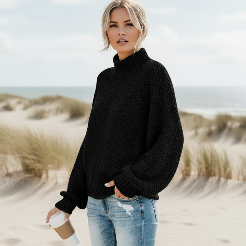 Oversized boho sweater relaxed fit