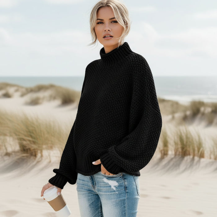 Oversized boho sweater relaxed fit