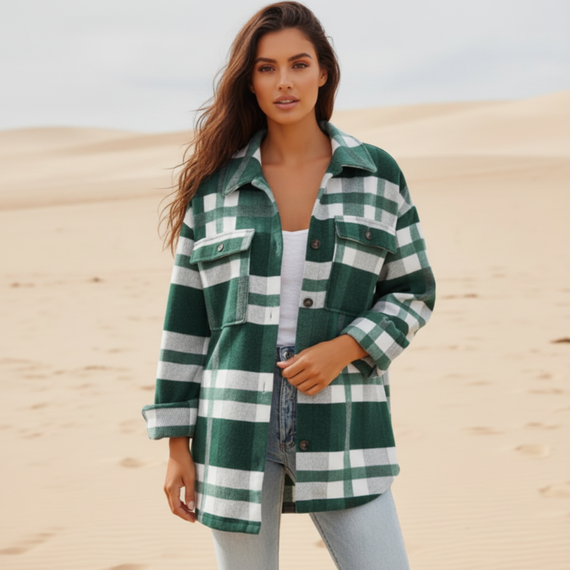Oversized ethnic coat warm