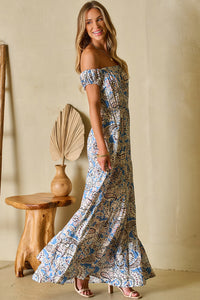 Paisley boho maxi side view
