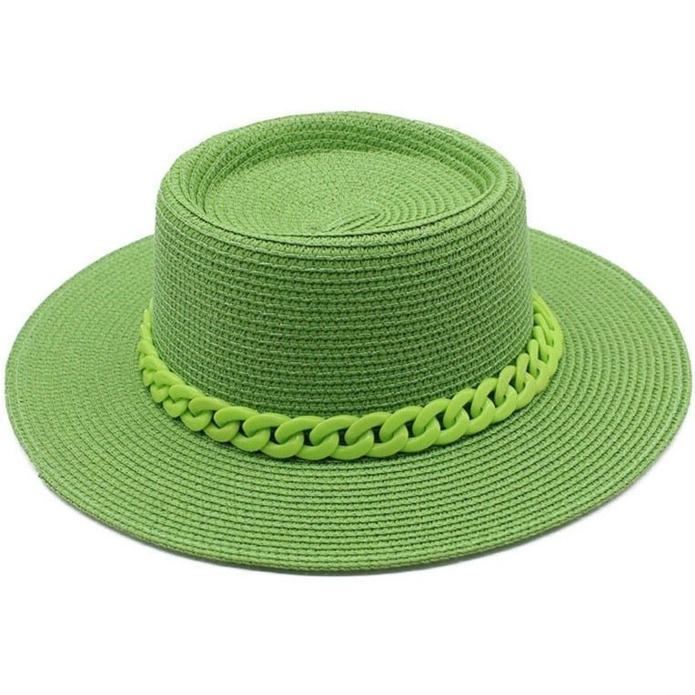 Panama Straw Boater Hat
