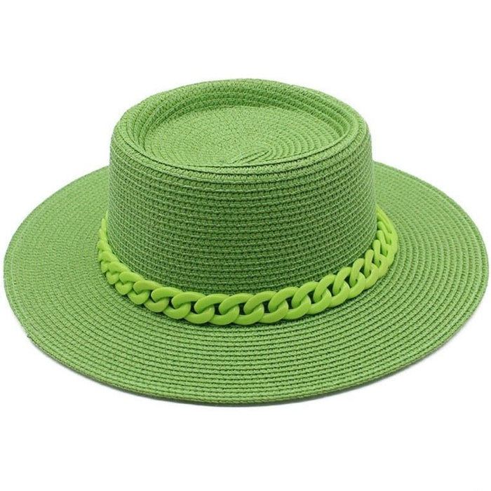 Panama Straw Boater Hat