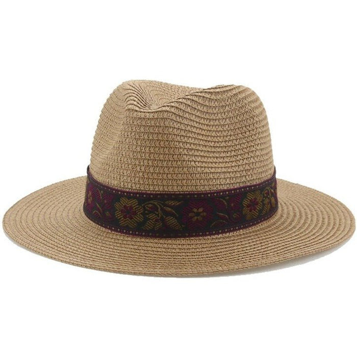 Panama Straw Fedora Hat