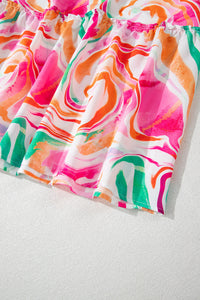 Pink Airy Maxi Dress Hemline