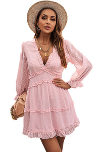 Pink Bohemian Casual Day Dress