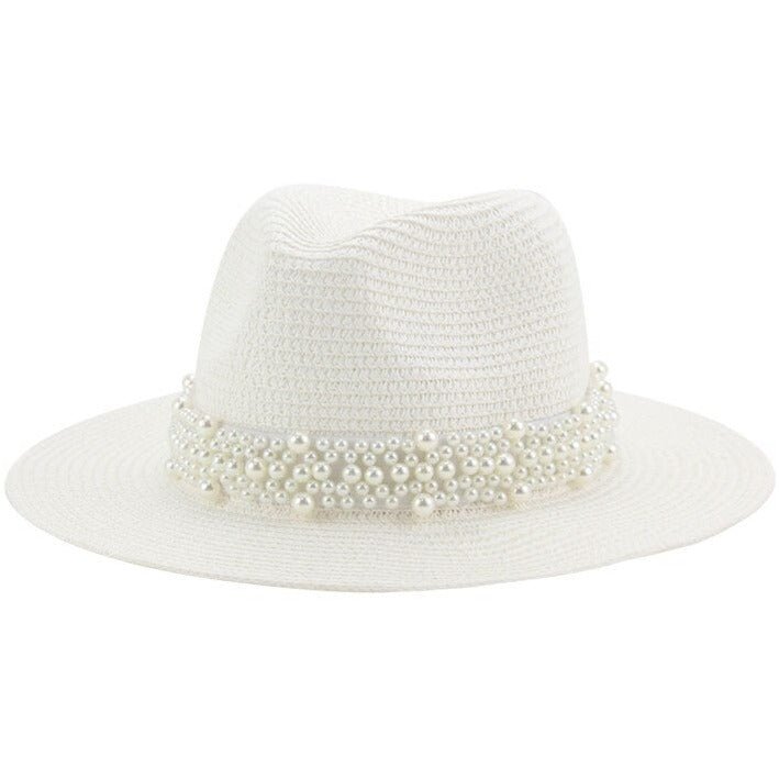 Pink straw bohemian sun hat
