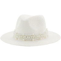 Pink straw bohemian sun hat