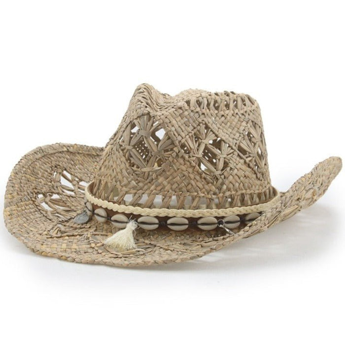 Pink Straw Cowgirl Hat