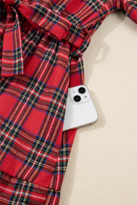 Plaid Boho Dress Casual Styling