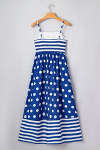 Polka Dot V-Neck Maxi