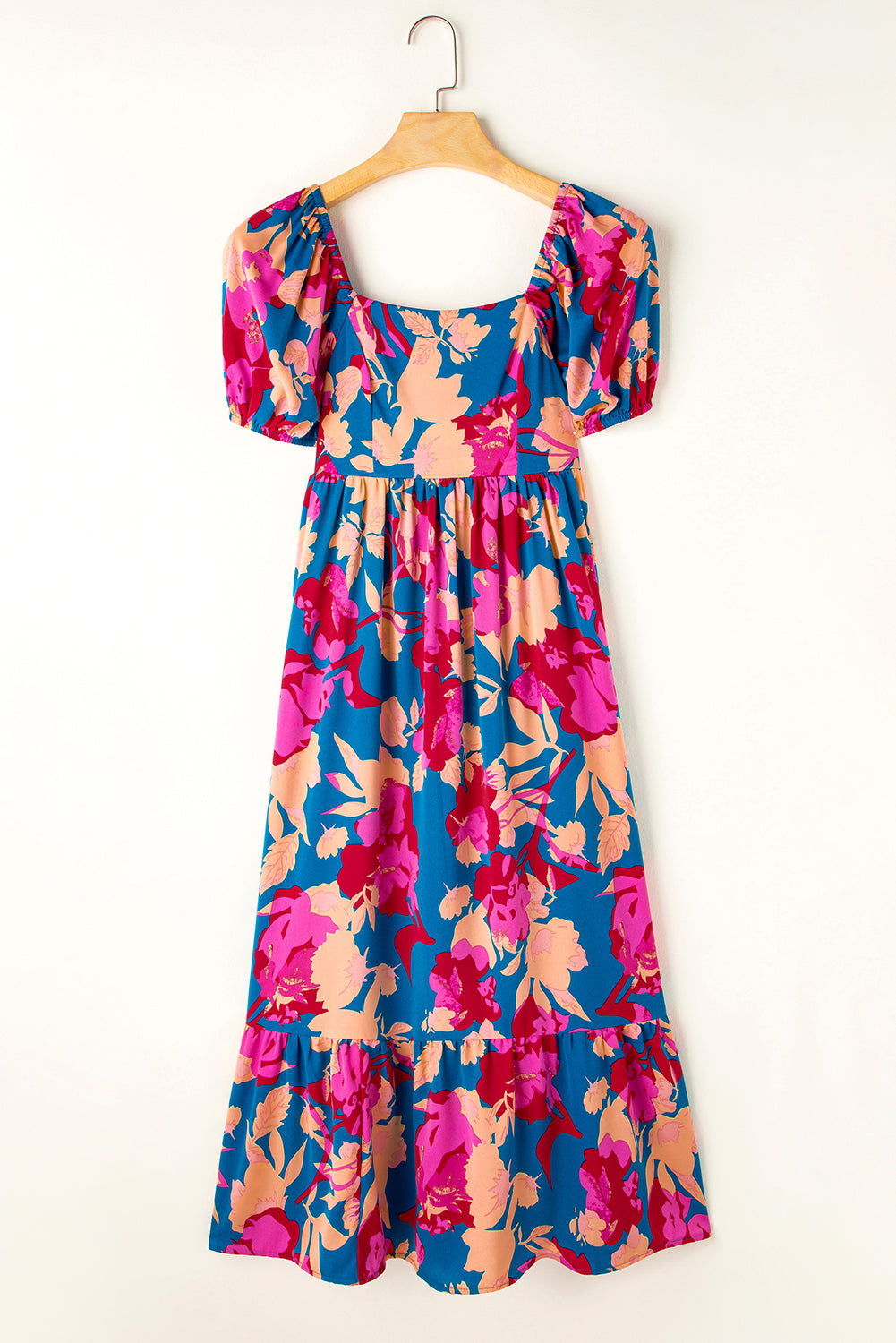Puff Sleeve Dress Waist Detail
