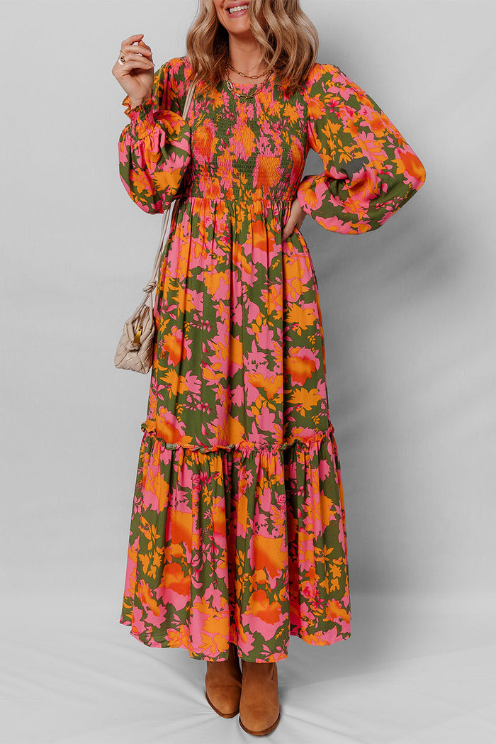 Puff Sleeve Maxi Dress