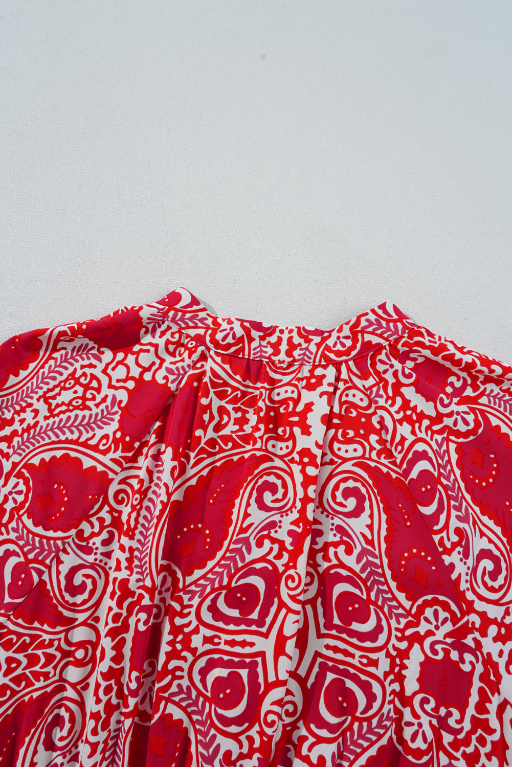 Red Relaxed Fit Maxi Dress