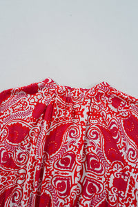 Red Relaxed Fit Maxi Dress