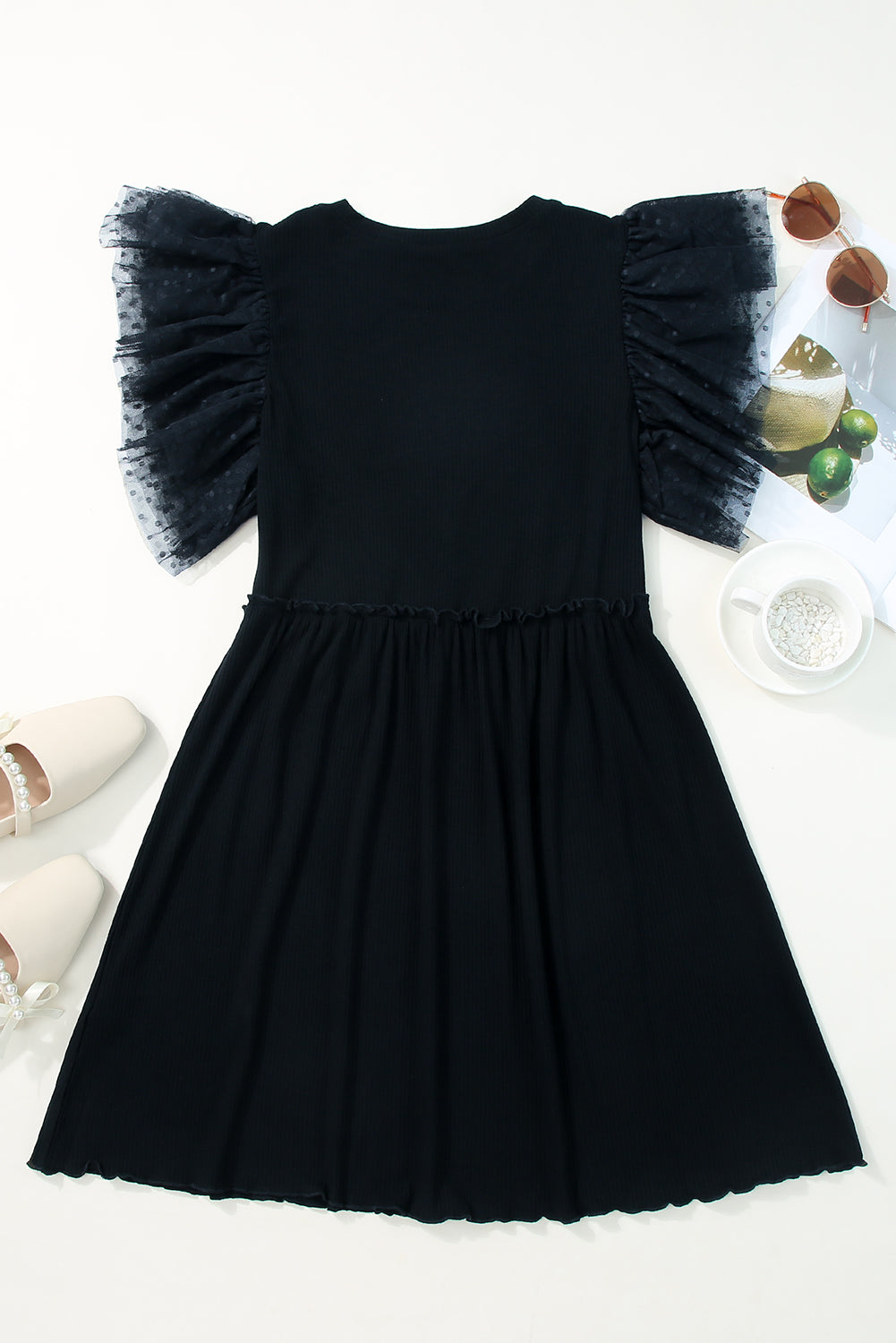 Relaxed Bohemian Black Babydoll Style