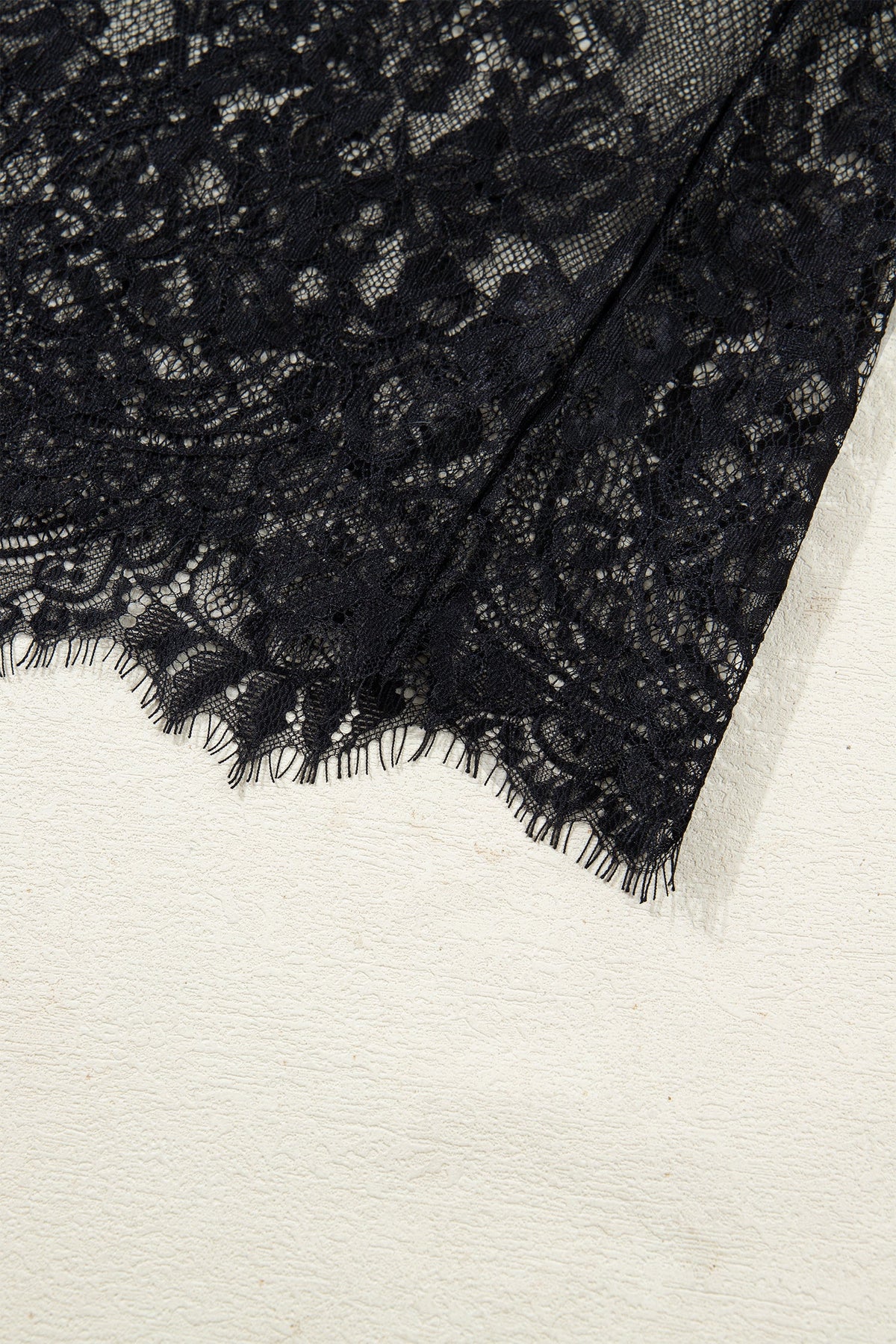 Relaxed fit black floral boho