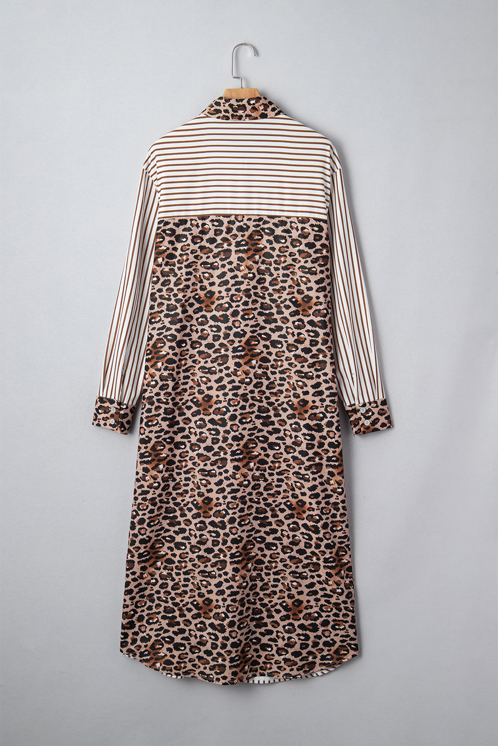 Relaxed fit bohemian leopard dress