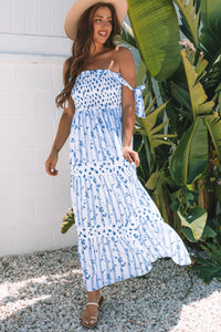 Relaxed fit bohemian long dress