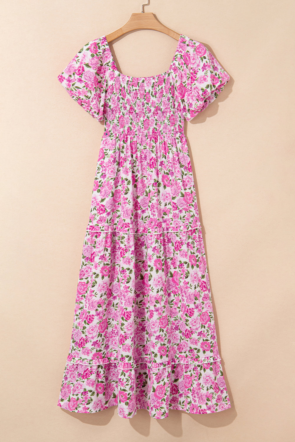 Relaxed fit bohemian maxi gown