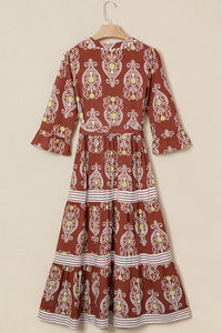 Relaxed fit bohemian summer dress