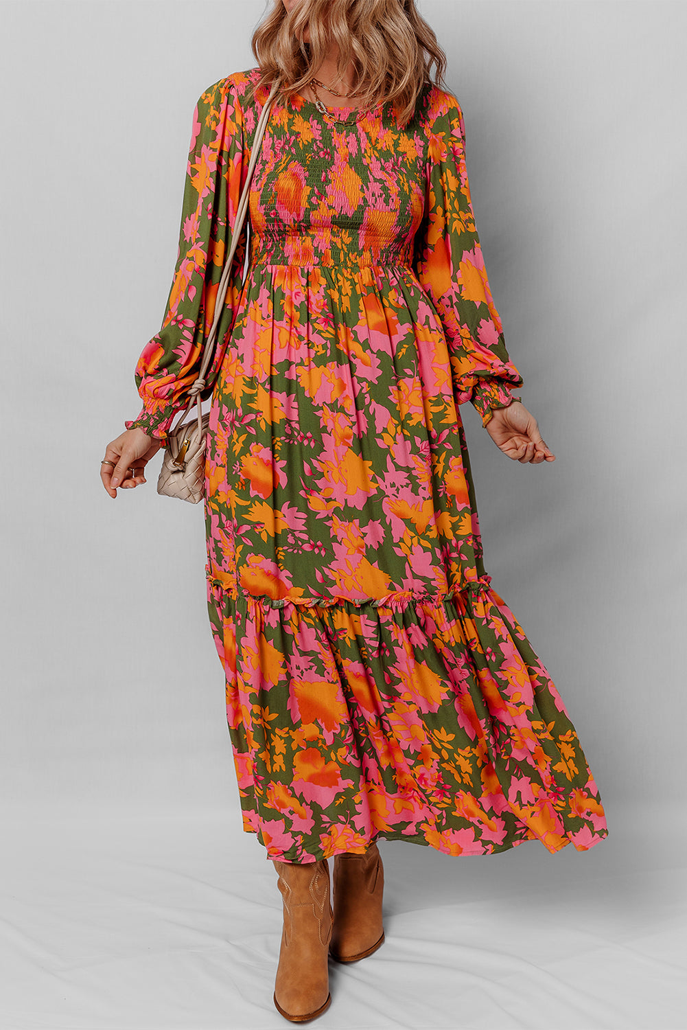Relaxed Fit Boho Maxi Gown