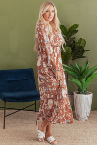 Relaxed fit floral maxi dress