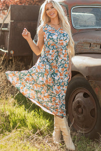 Relaxed fit summer maxi dress