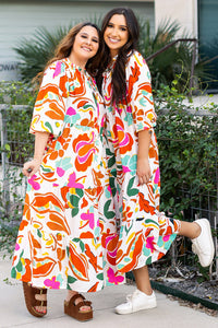 Relaxed fit tiered boho maxi