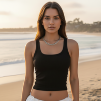Ribbed Crop Tank Top