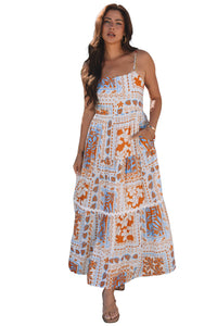 Ricrac detail flowy summer maxi