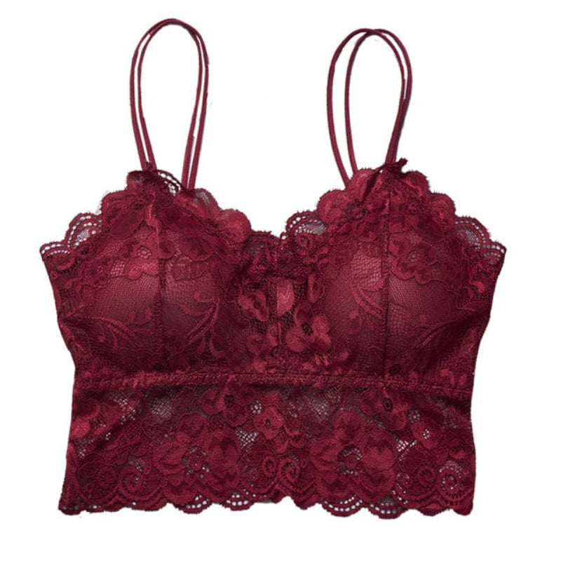 Romantic bralette sheer lace detail