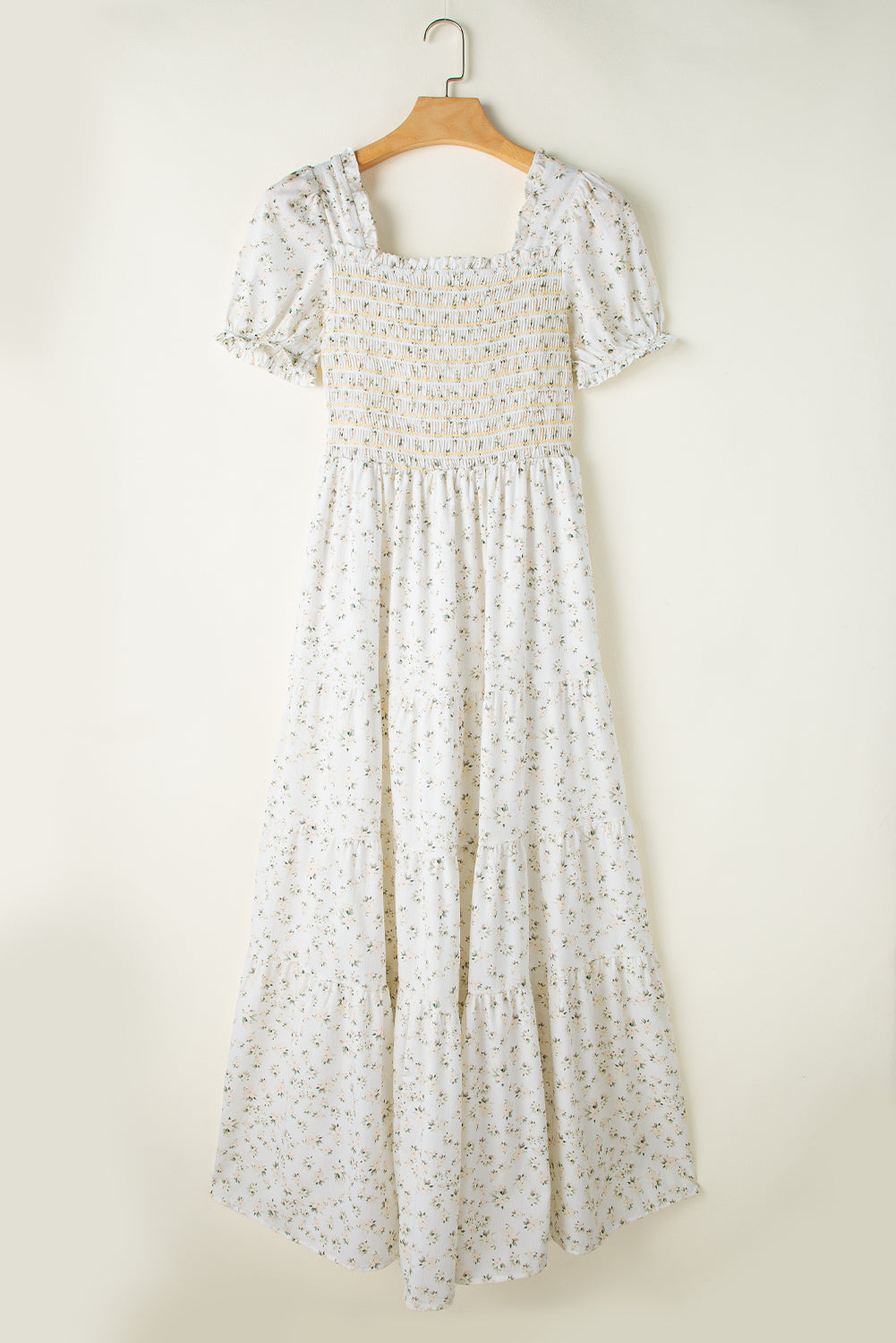 Ruffle layered dress casual look