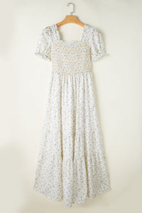 Ruffle layered dress casual look