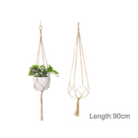 Rustic Woven Hanging Planter