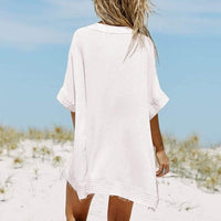 Sheer Cotton Beach Dress Women