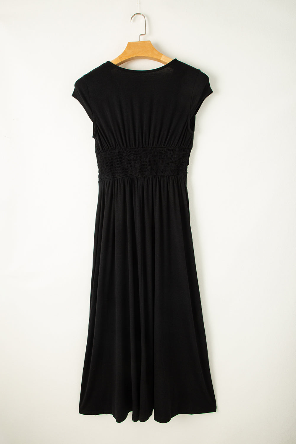 Shirred Bodice Summer Long Dress