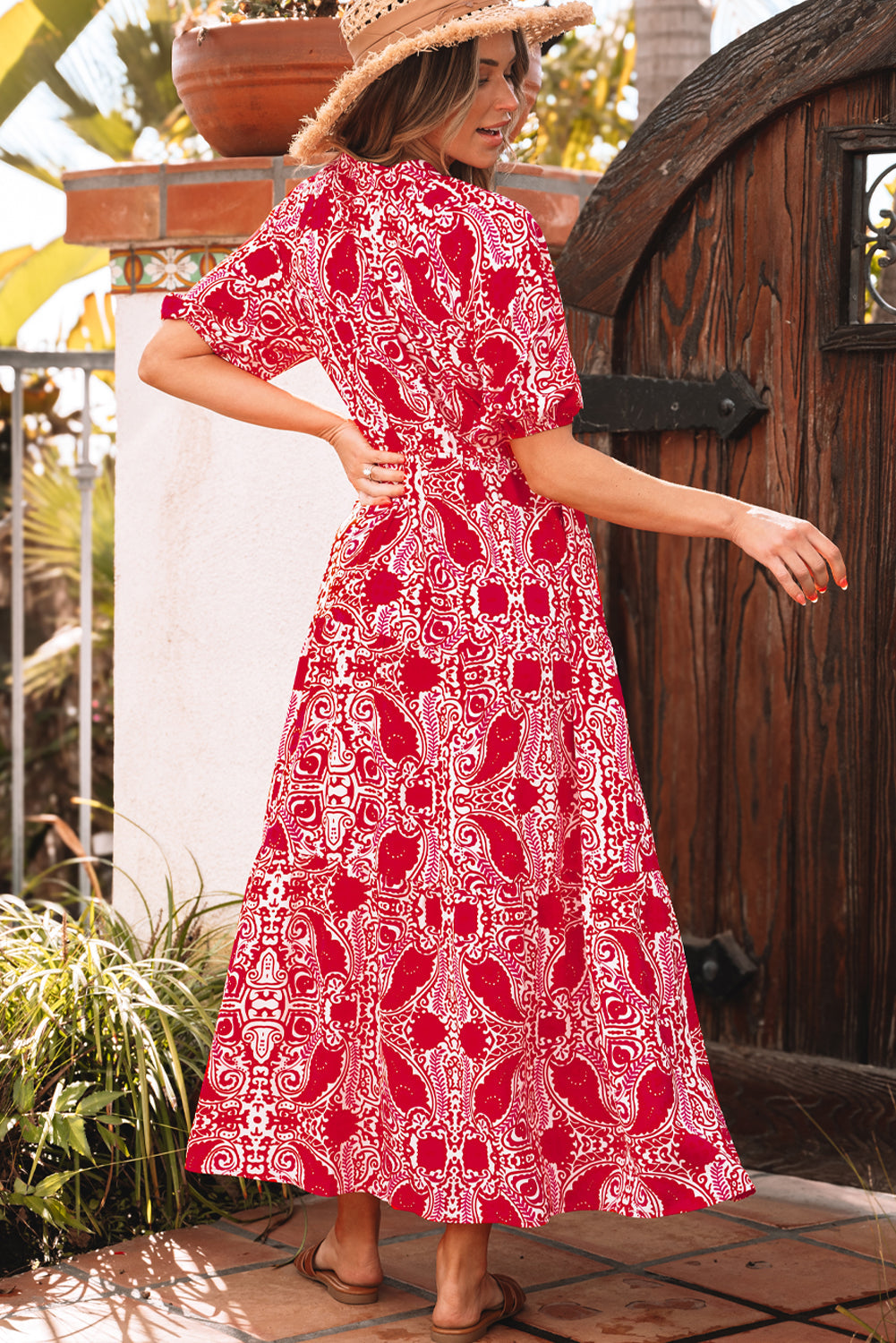 Side Slit Boho Summer Dress