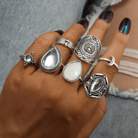 Silver Boho Rings