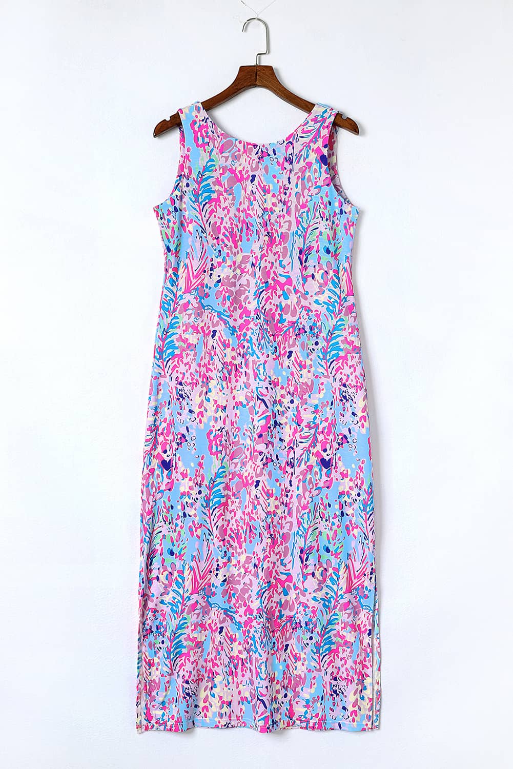 Sleeveless Boho Dress Floral Print