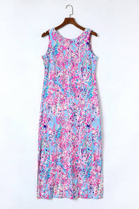 Sleeveless Boho Dress Floral Print
