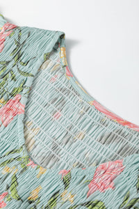 Smocked bust tiered summer maxi